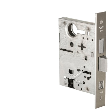 Best Grade 1 Double Cylinder Storeroom Lock with Deadbolt, Lockbody Only, Satin Nickel Plated Clear Coate 45HCAS619